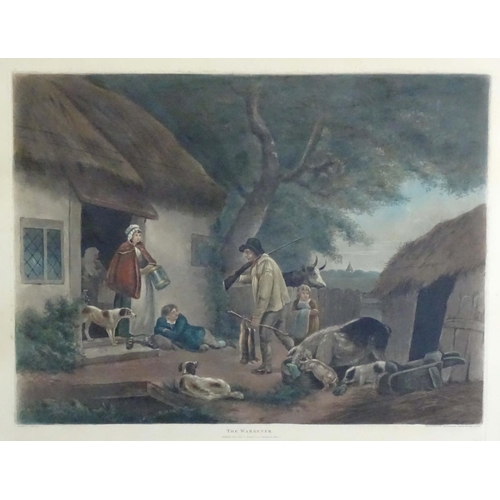 1690 - William Ward after George Morland (1763-1804), Colour mezzotints, The Shepherds, and The Warrener. P... 