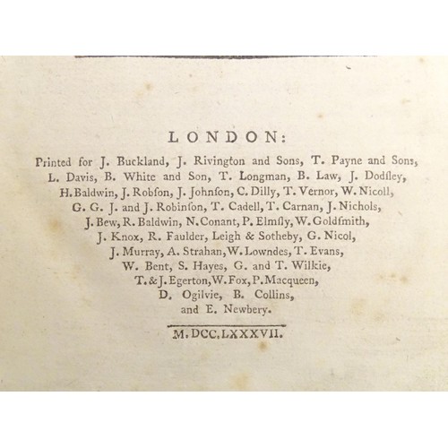 892 - Book: The Life of Samuel Johnson, by Sir John Hawkins. Published London, 1787