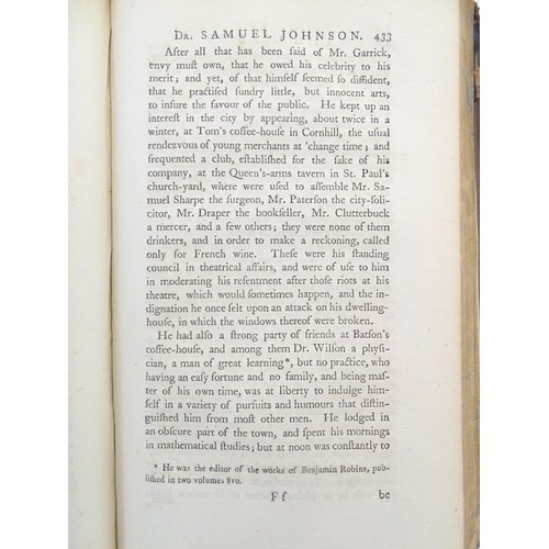 892 - Book: The Life of Samuel Johnson, by Sir John Hawkins. Published London, 1787