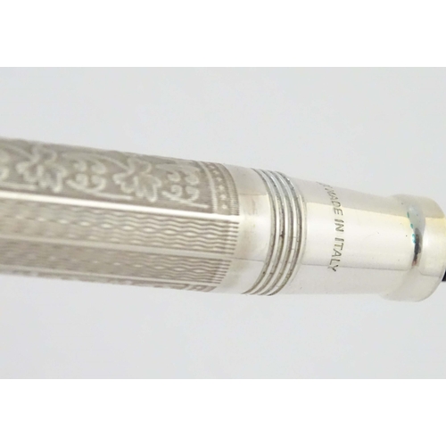 1158 - A Montegrappa .925 silver fountain pen, Roses Edition - House of Lancaster, number 362 of a limited ... 