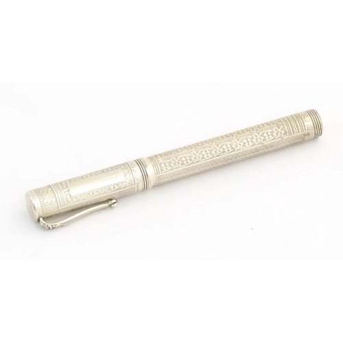 1158 - A Montegrappa .925 silver fountain pen, Roses Edition - House of Lancaster, number 362 of a limited ... 