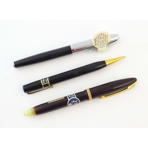 1160 - A quantity of mid 20thC boxed vintage pens, comprising: Platignum 'Senior' , '100 Capillary', 'Gold-... 