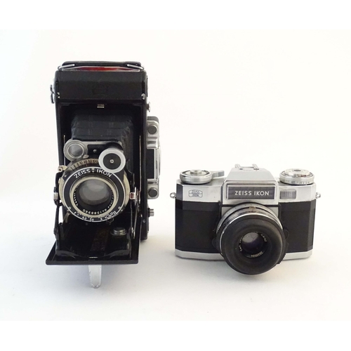 1165 - A quantity of 20thC film cameras and equipment, comprising: a Canon 8-2 cinecamera, a cased Braun Pa... 