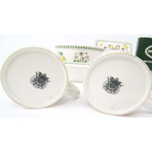 209 - A quantity of Portmeirion wares to include six coffee cups and saucers, a bowl and fruit bowl in the... 