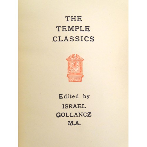 901 - Books: Assorted books from The Temple Classics series, titles to include Plutarch's Lives, Englished... 