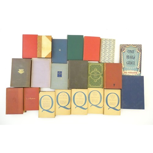 920 - Books: A quantity of assorted books, titles to include The American, vol 1, by Henry James, 1883; Va... 