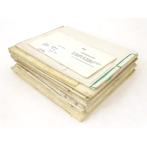 959 - A quantity of late 19thC / early 20thC handwritten documents, to include deeds relating to the lease... 