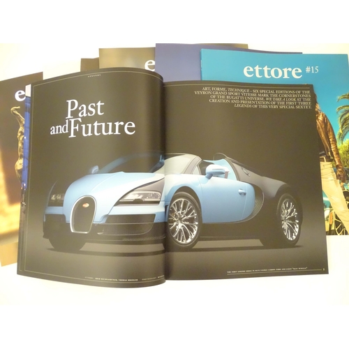 969 - Five editions of Ettore Bugatti International Magazine of Automobiles & Objets D'Art. Comprising iss... 