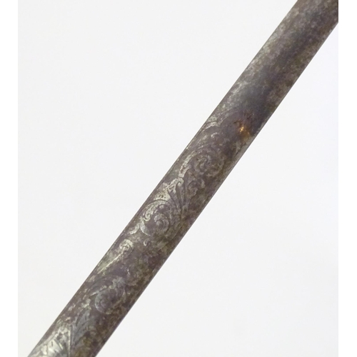 993 - Militaria: an early to mid 20thC English court sword, the 30 3/4