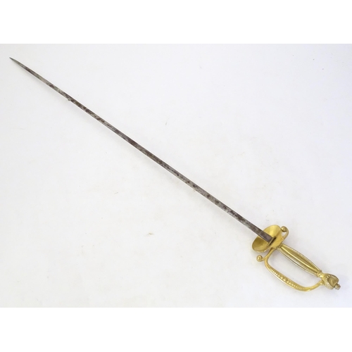 993 - Militaria: an early to mid 20thC English court sword, the 30 3/4