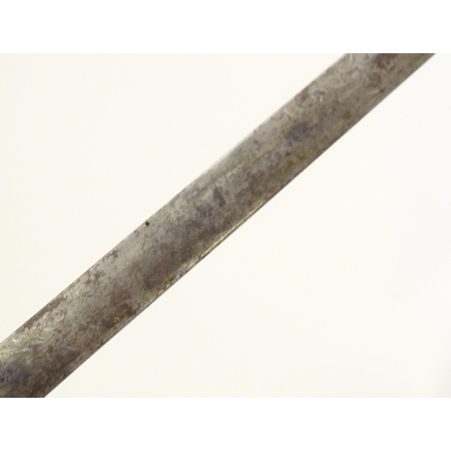 993 - Militaria: an early to mid 20thC English court sword, the 30 3/4