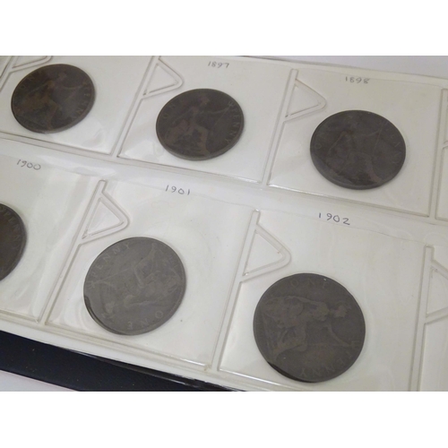 799 - Coins: Assorted albums containing various Victorian and later coins, together with Elizabeth II proo... 