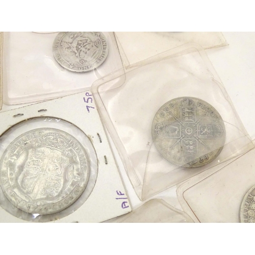 801 - Coins: Fourteen Victorian and later silver coins (14)