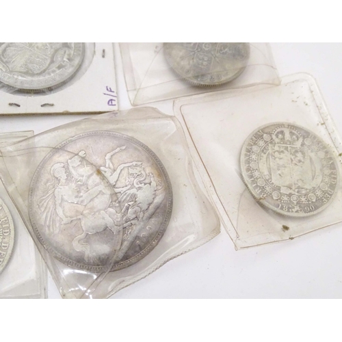 801 - Coins: Fourteen Victorian and later silver coins (14)