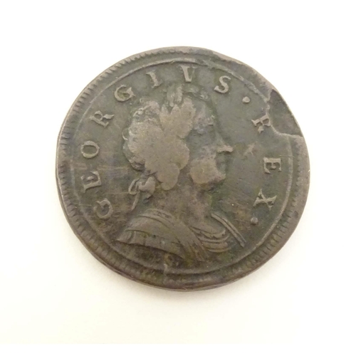 802 - Coins: Assorted 18thC and later coins and tokens to include a Geo III 'Ceylon 1 half silver' 1815 co... 