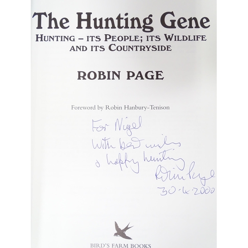 3 - A quantity of books on the subject of sport and shooting, to include The Hunting Gene by Robin Page ... 