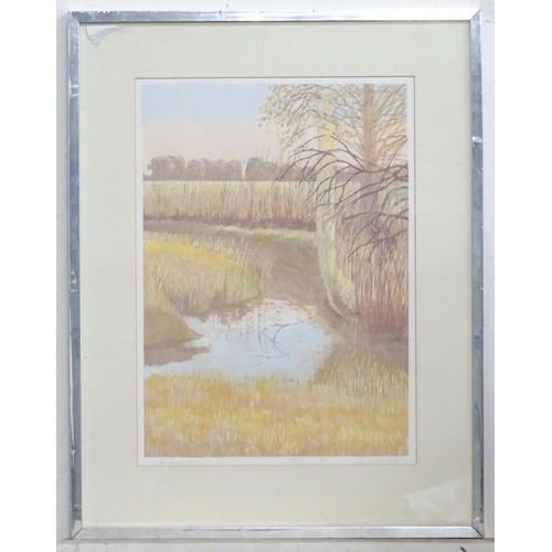 69 - A signed limited edition print by Michael Carlo, titled The River 3, no. 18 / 50. Signed, titled, an... 