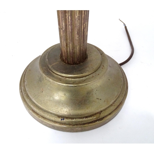 74 - A table lamp formed as an oil lamp. Approx. 18