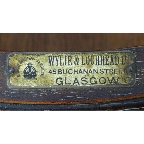 81 - A Victorian mahogany circular occasional table by Wylie & Lochhead, Glasgow. Top approx. 23 1/2