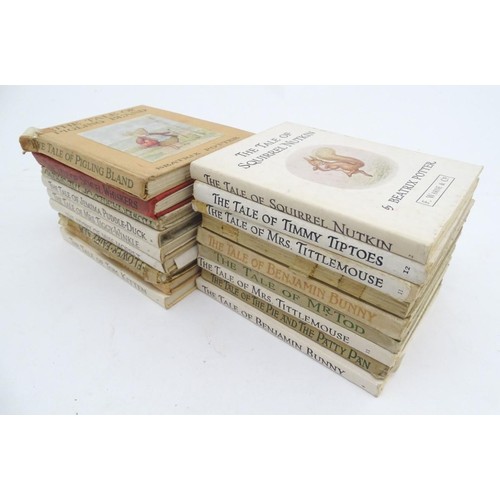 132 - Book: A quantity of books by Beatrix Potter. Titles comprising The Tale of Benjamin Bunny, F.Warne &... 