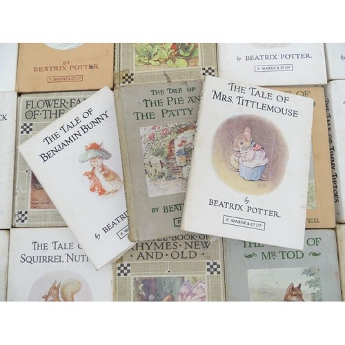 132 - Book: A quantity of books by Beatrix Potter. Titles comprising The Tale of Benjamin Bunny, F.Warne &... 