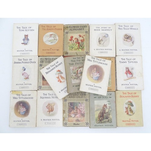 132 - Book: A quantity of books by Beatrix Potter. Titles comprising The Tale of Benjamin Bunny, F.Warne &... 