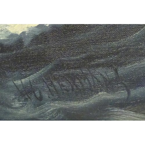 1089 - H. C. Hermans, 20th century, Marine School, Oil on canvas, A clipper ship under full sail. Signed lo... 