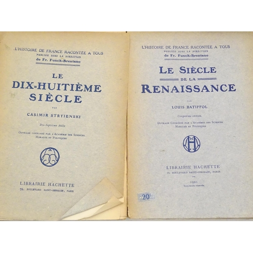 153 - Books: Ten French books to include Histoire de la Civilisation Francaise, volumes 1 & 2; Histoire de... 