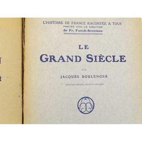 153 - Books: Ten French books to include Histoire de la Civilisation Francaise, volumes 1 & 2; Histoire de... 