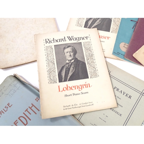 169 - A large quantity of assorted music scores to include Standard Songs by Old Masters, edited by Edgard... 