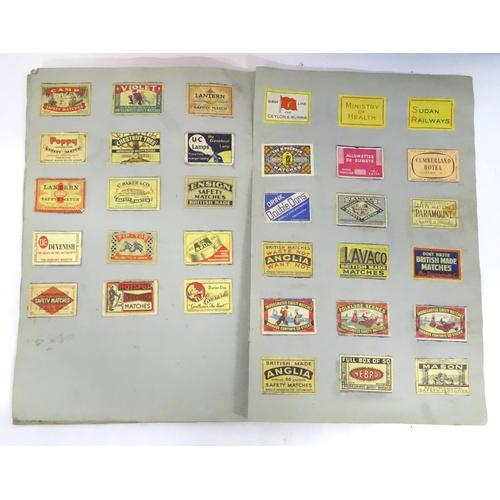 182 - A large quantity of assorted matchboxes, many advertising examples, to include Flowers Bitter, Wille... 