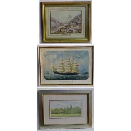 236 - Three assorted prints comprising Loch Lomond after Sidney R. Percy; The William Lawrence ship, and a... 