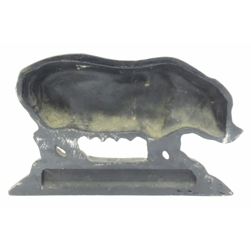 59 - Cast doorstop formed as a pig