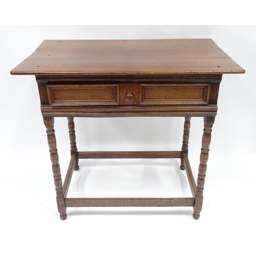 83 - An oak small side table 30 1/2