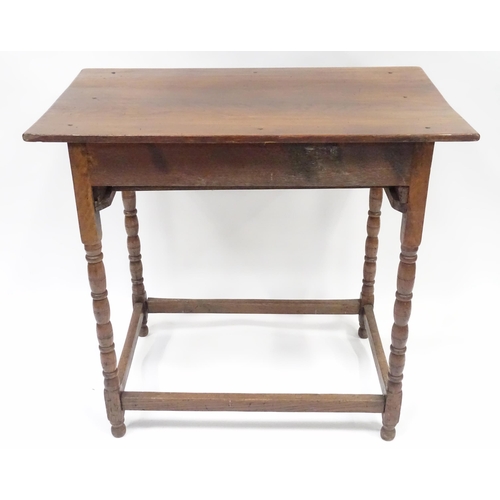 83 - An oak small side table 30 1/2