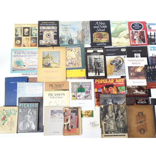 233 - Books: A large quantity of assorted books on the subject of art to include Picasso by Gertrude Stein... 