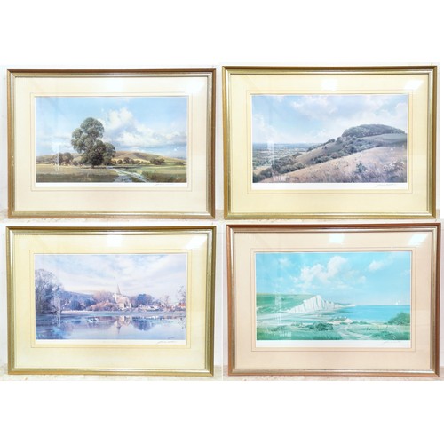 152 - Four signed limited edition prints after Frank Wootton titled Seven Sisters no. 311/500, The Southdo... 