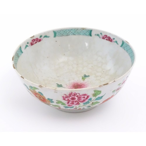 18 - Five Oriental items to include a Chinese famille rose bowl with floral and foliate decoration, a Chi... 