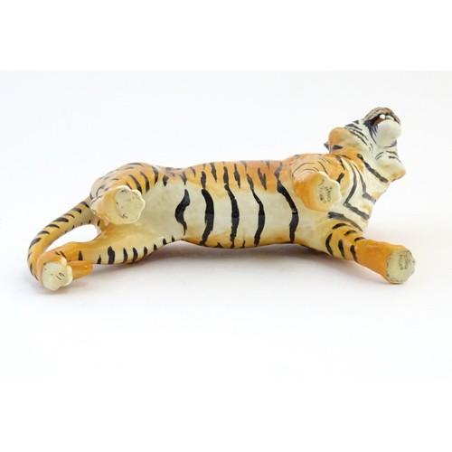 130 - A Beswick model of a tiger, model no. 2096. Marked under. Approx. 7 3/4