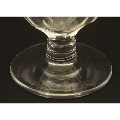 202 - St Louis Glass : A Saint Louis carafe on circular foot. Approx 12