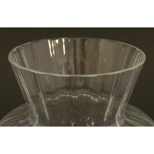 214 - A French glass vase signed ' Daum France ' Approx 7