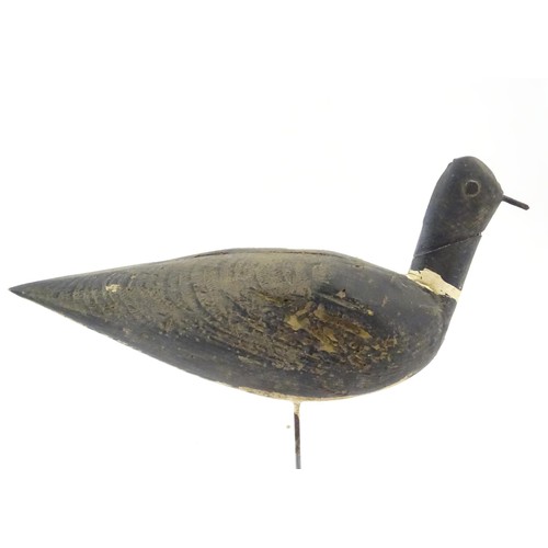 863 - Three late 19th / early 20thC folk art / naive vernacular hand carved and painted wooden Lapwing dec... 