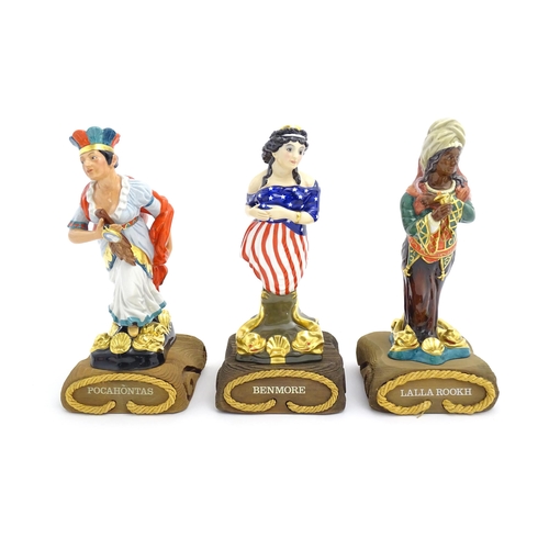 108 - Six Royal Doulton limited edition Ships Figureheads busts comprising Benmore HN2909 (622/950), Chief... 