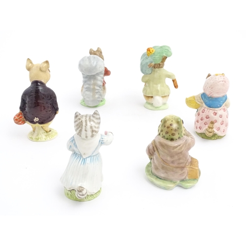 136 - Six Beswick Beatrix Potter figures comprising Benjamin Bunny, Tabitha Twitchit, Cousin Ribby, Mr Jer... 