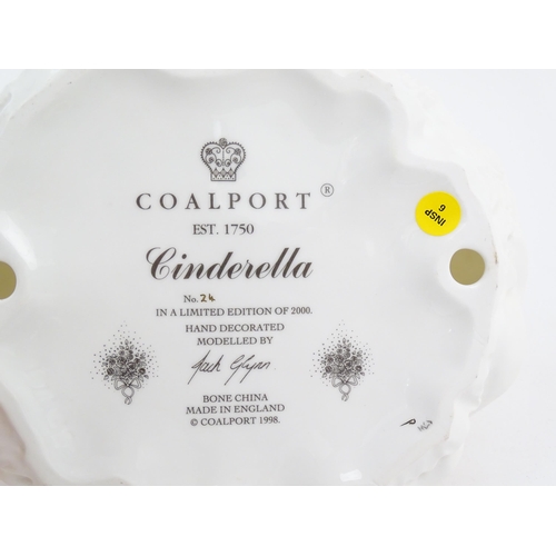 146 - A Coalport limited edition model of Cinderella, no. 24/2000. Marked under. With certificate of authe... 