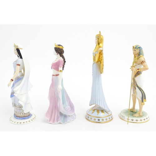 150 - Three Coalport limited edition figures comprising Queen of Sheba (1205/9500), Salome (575/9500), and... 