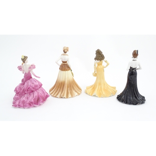 151 - Four Coalport figures from the Ladies of Fashion series comprising Emma Jane, Yvonne, Julianna, and ... 