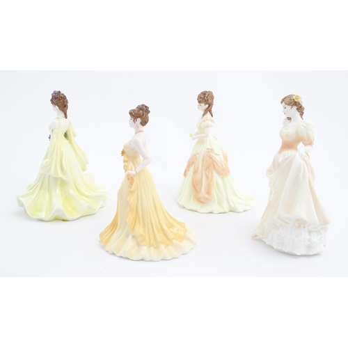 154 - Four assorted Coalport figures to include Beverley from the Collingwood collection, Dearest Iris fro... 