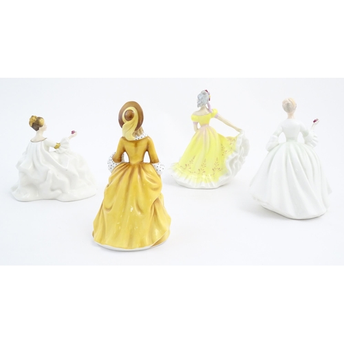 160 - Four assorted Royal Doulton figures / ladies comprising Diana HN2468, Sandra HN2275, My Love HN2339,... 