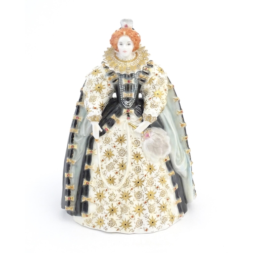 161 - A Royal Worcester limited edition figure modelled as Queen Elizabeth I, no. 1208 / 4500. Marked unde... 